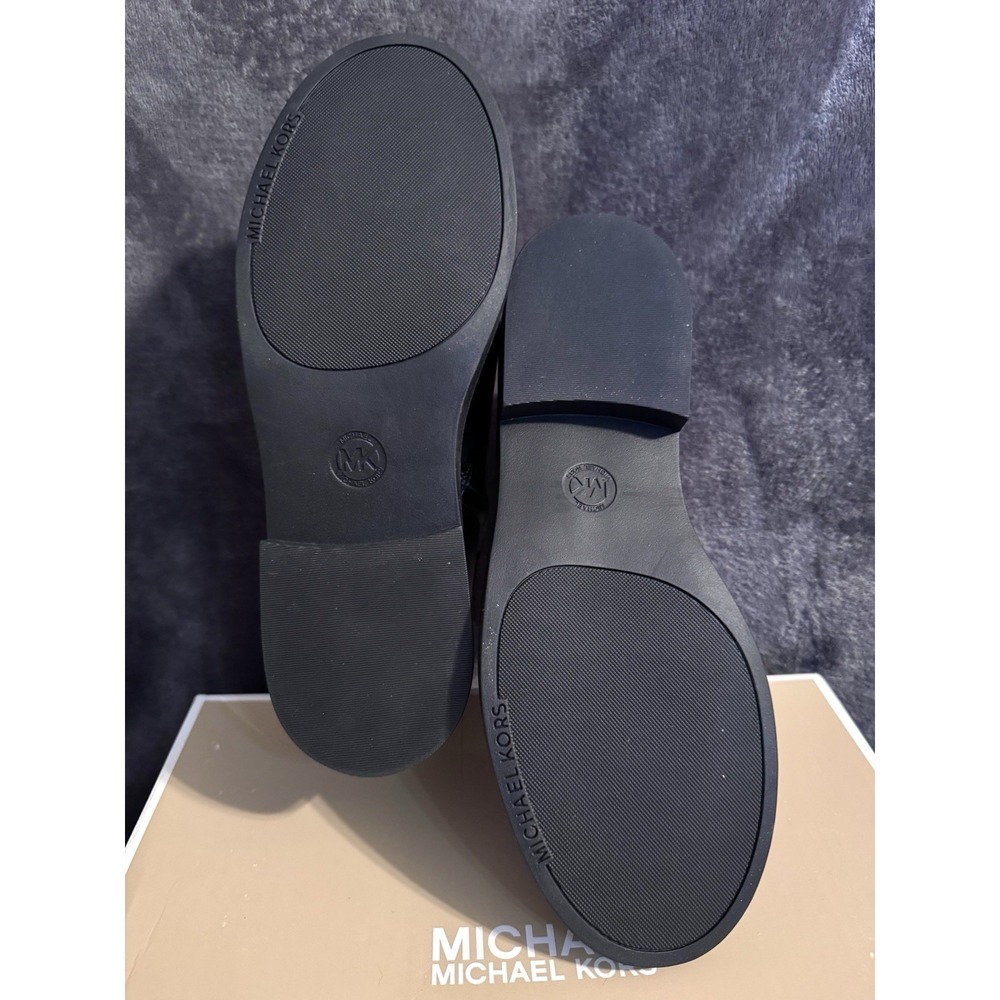 NIB ❤️ Michael Kors Mandy Boots Women Size 7M MSRP $150 Black Faux Leather Ankle - Picture 4 of 11